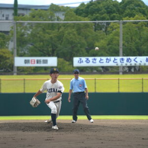 全国高校野球大分大会　グッドルーザー　遅球に誇りを貫いた中畑耀翔（中津北３年）の最後の夏　【大分県】