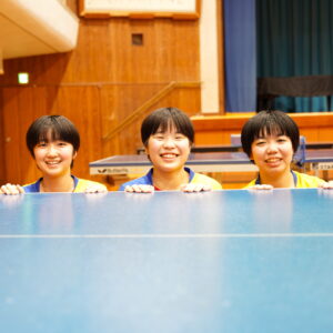 全国高校総体　卓球女子　明豊　三本柱の結束で悲願の８強突破目指す　【大分県】