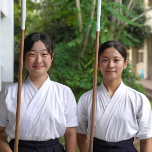 国スポ　なぎなた少年女子　信頼と努力の結晶　２人で目指す日本一　【大分県】