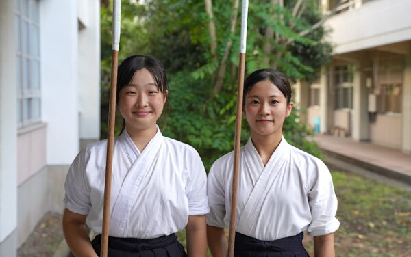 国スポ　なぎなた少年女子　信頼と努力の結晶　２人で目指す日本一　【大分県】