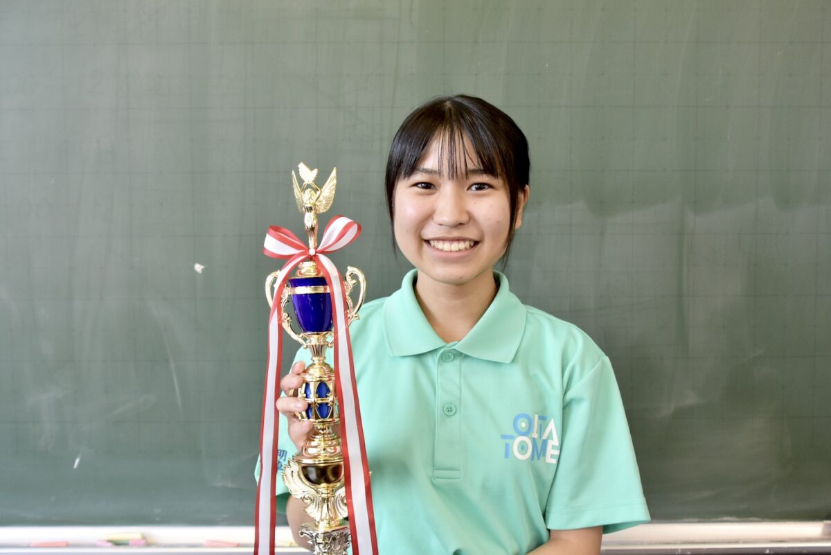 大分東明高校珠算・電卓部　森永愛梨（３年）　file.869