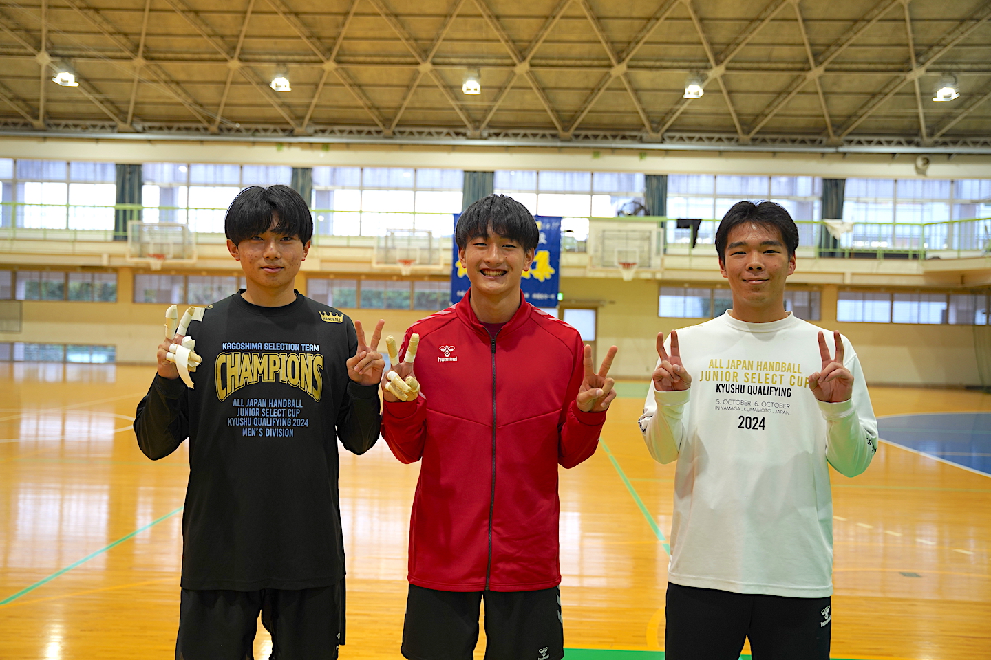 ハンドボール男子　大分雄城台　NTA合宿選出　日本一へ駆ける１年生トリオ　【大分県】