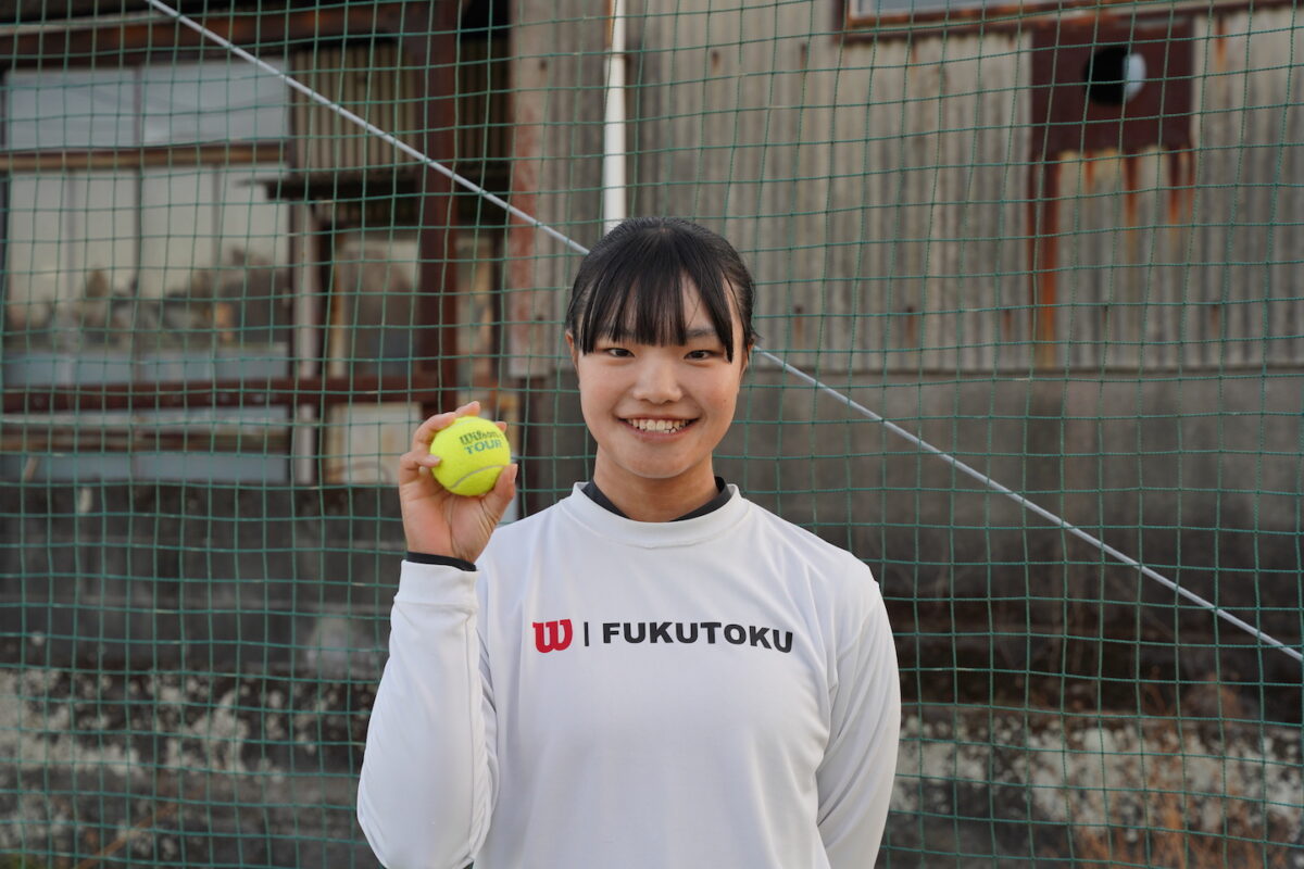 主将奮闘記　福徳学院高校テニス部　田中聖香（２年）　【大分県】