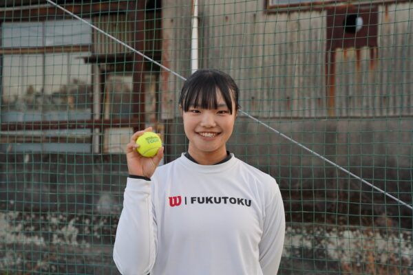 主将奮闘記　福徳学院高校テニス部　田中聖香（２年）　【大分県】