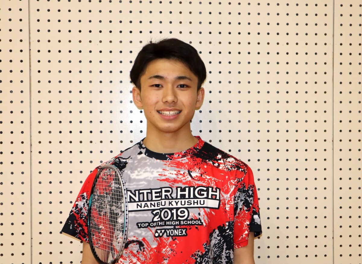 別府鶴見丘高校バドミントン部　堀 翔太（２年）　file.906