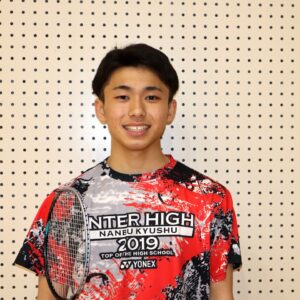 別府鶴見丘高校バドミントン部　堀 翔太（２年）　file.906