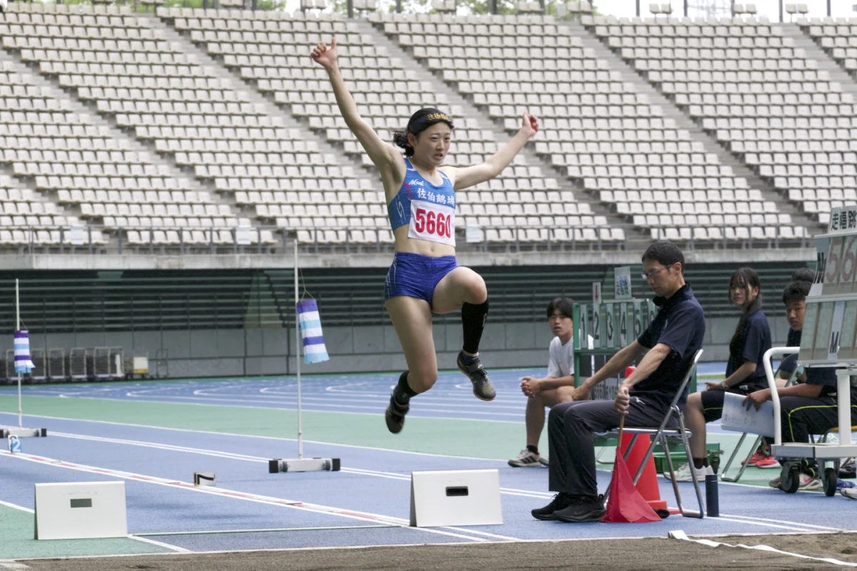県高校総体　陸上女子　小野萌杏（佐伯鶴城３年）　強気で「制覇」　【大分県】
