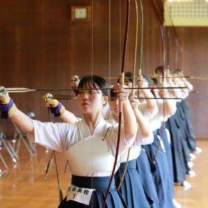 県高校総体　弓道女子団体　日田が王座を奪回　自主性と効率的な練習が結実　【大分県】