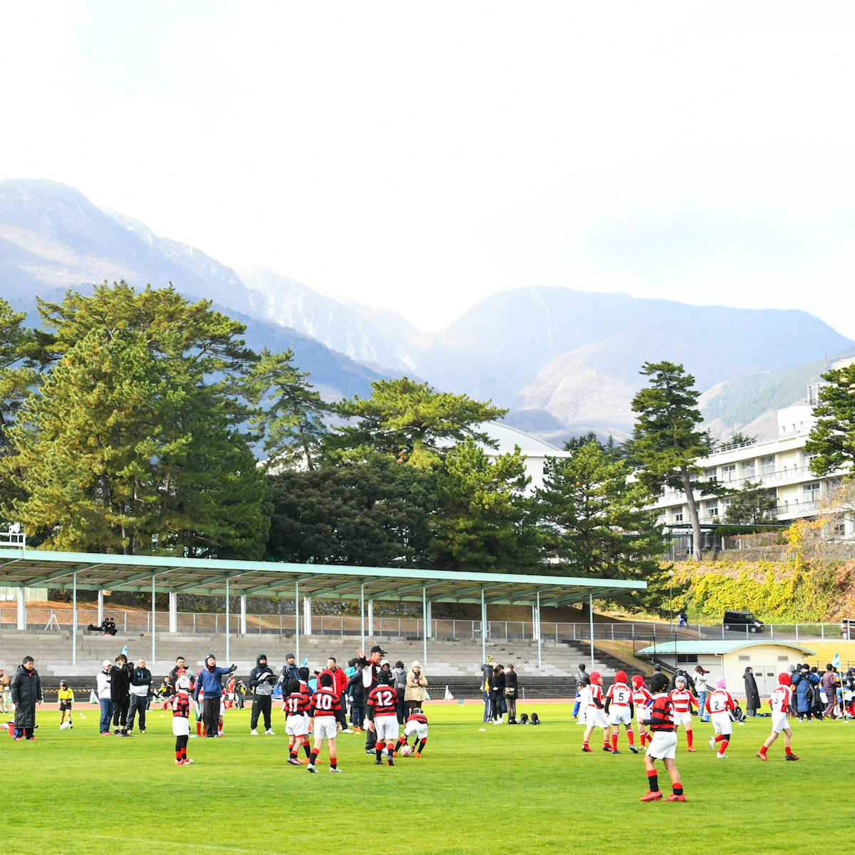 別府ラグビースクールフェスティバル　未来のラガーたちが元気にプレー！