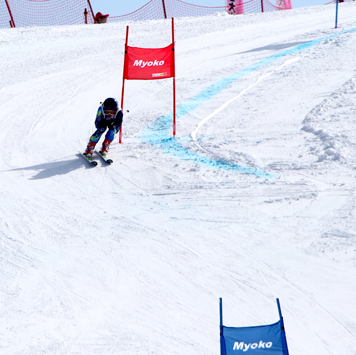 国体ジャイアントスラローム成年女子　阿南亜紀　納得の滑走