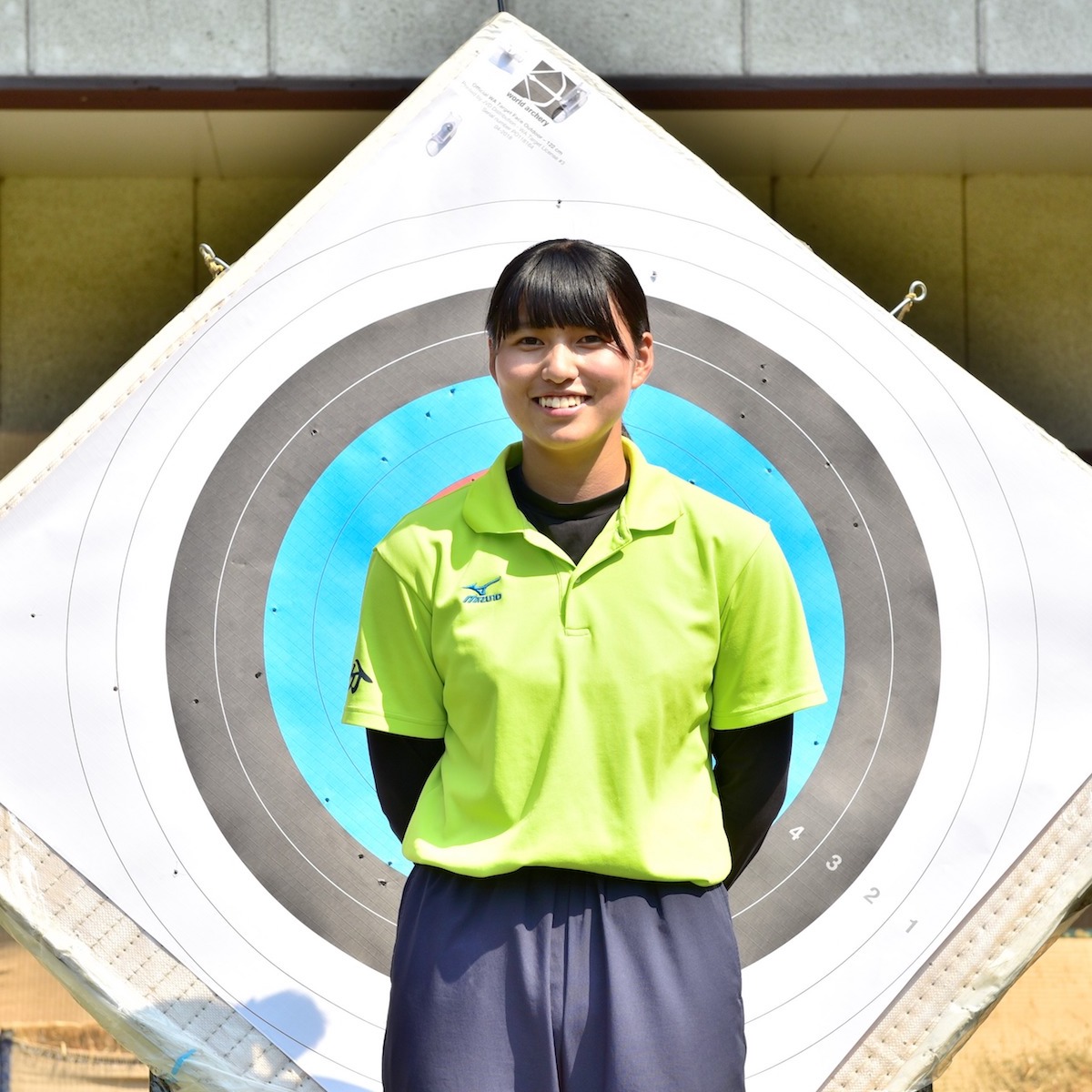 アーチェリー　己を律し、己に勝ち、全国上位を目指す　筒井楓（大分舞鶴２年）