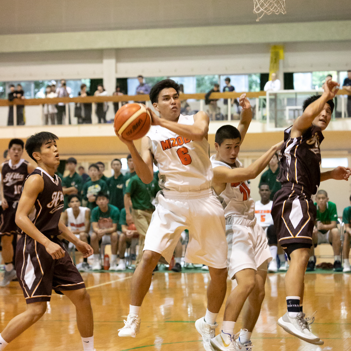 ウインターカップ県予選・男子　別府溝部学園が高さとスピードで初優勝