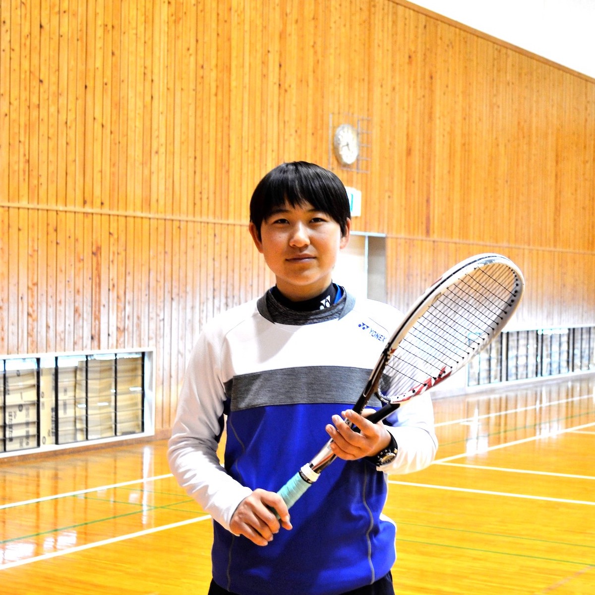 明豊高校ソフトテニス部　真島千奈（２年）　file.171