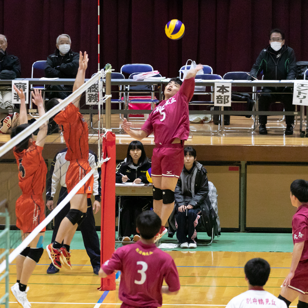 県高校新人バレーボール大会男子　別府鶴見丘が７度目の優勝
