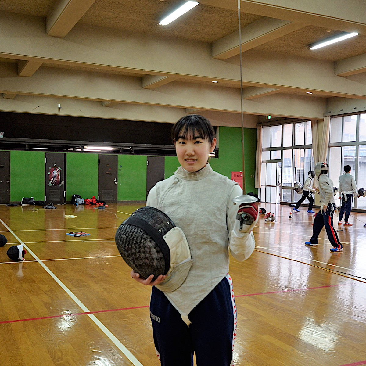 大分豊府高校フェンシング部　森陽奈子（１年）　file.179