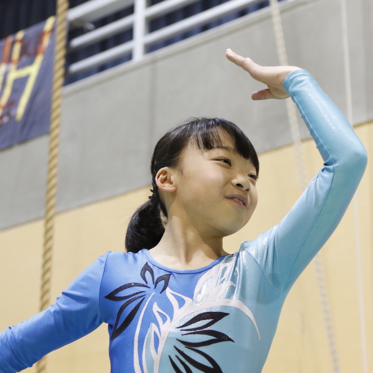 悔しさをバネに小さな妖精は飛び立つ　体操　久保百々羽（大分市上野ケ丘中１年）