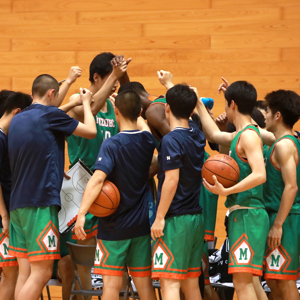 県高校総体男子バスケットボール競技　インターハイ初出場を決めた別府溝部学園