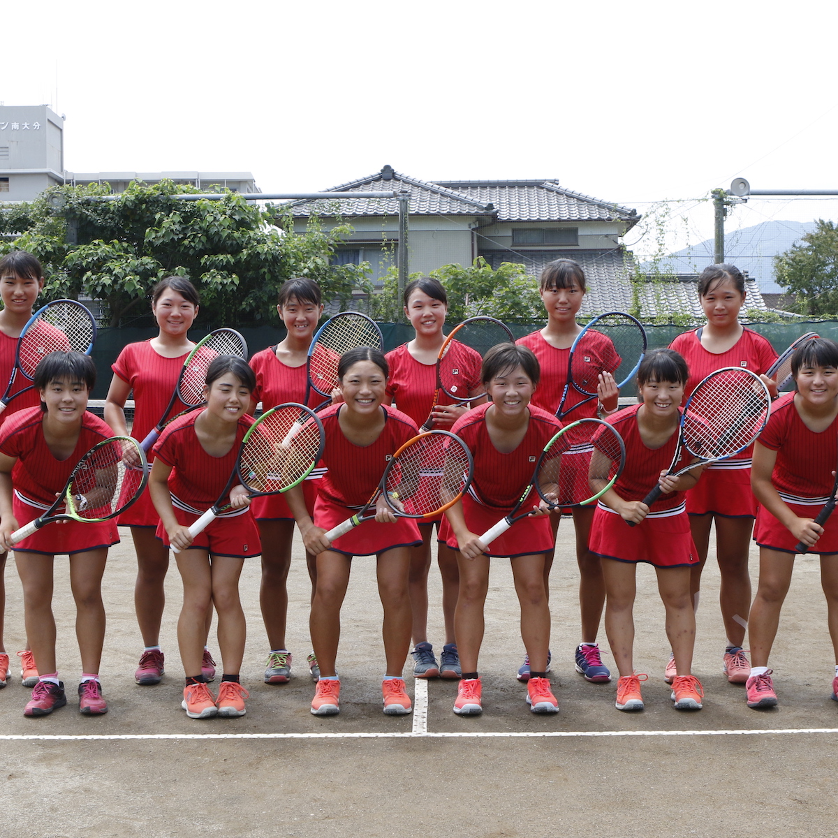 女子テニス　福徳学院高校　粘りのラリースタイルで初戦突破目指す