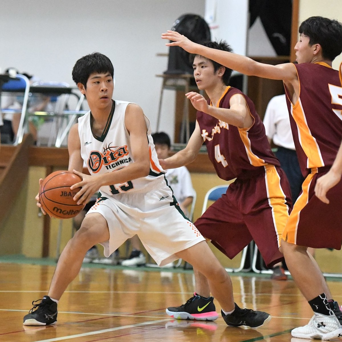 ウインターカップ県予選特集2019　バスケットボール男子①１次予選圧勝した大分工業