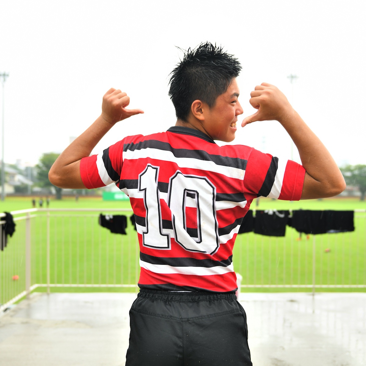 ラグビーW杯まで10日　ＮＳぶんごＲＦＣ　舛尾和（王子中学３年）