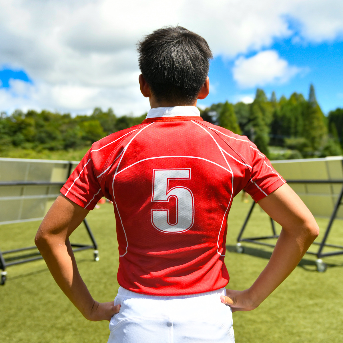 ラグビーW杯まで５日　日本文理大学付属高校ラグビー部　石松広大（２年）