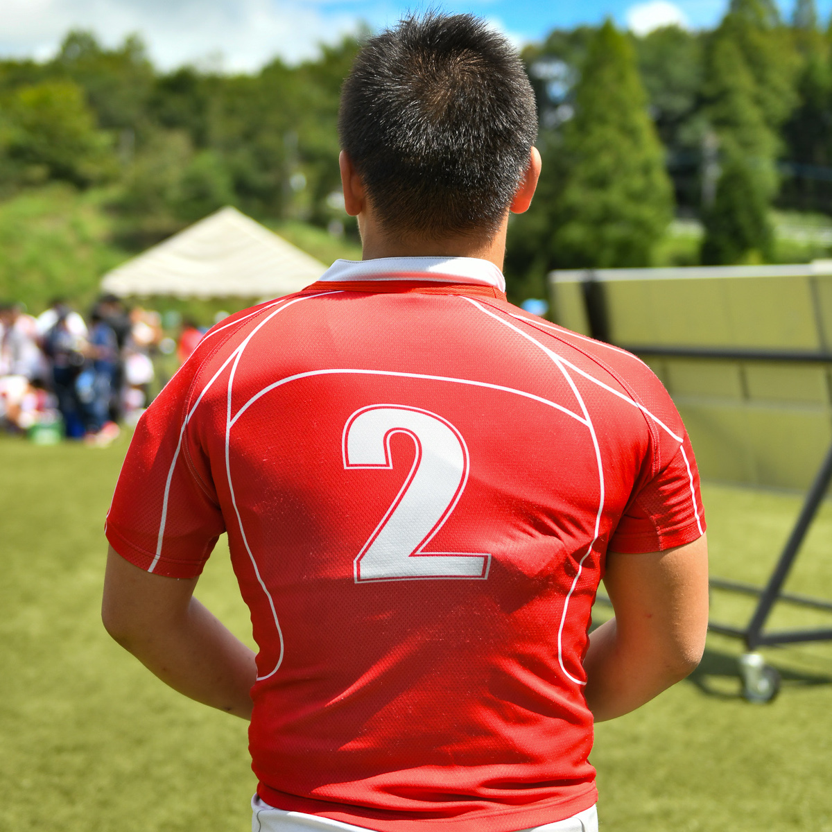 ラグビーW杯まで２日　日本文理大学付属高校ラグビー部　平晟星雅（２年）