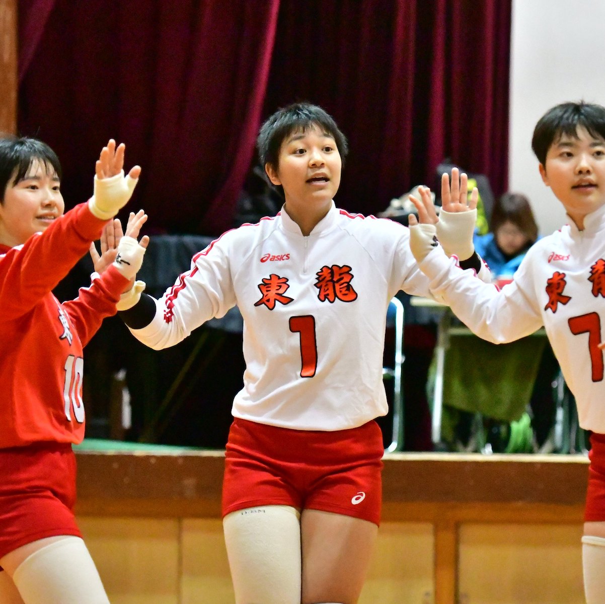 県高校新人大会　バレーボール女子　東九州龍谷が37連覇