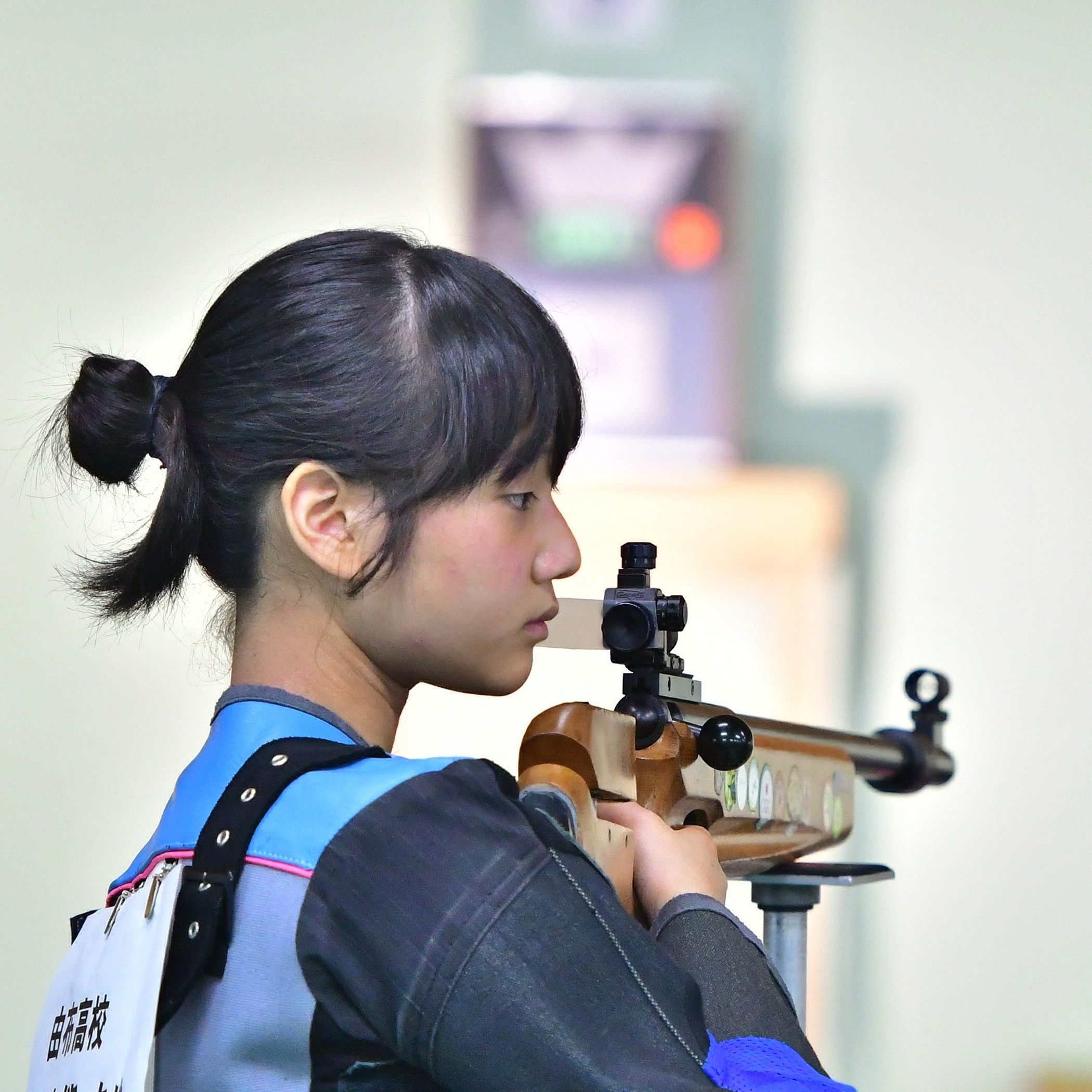 #スポーツのチカラ　県高校総体　ライフル射撃女子　好記録続出の由布が６年連続９回目の優勝