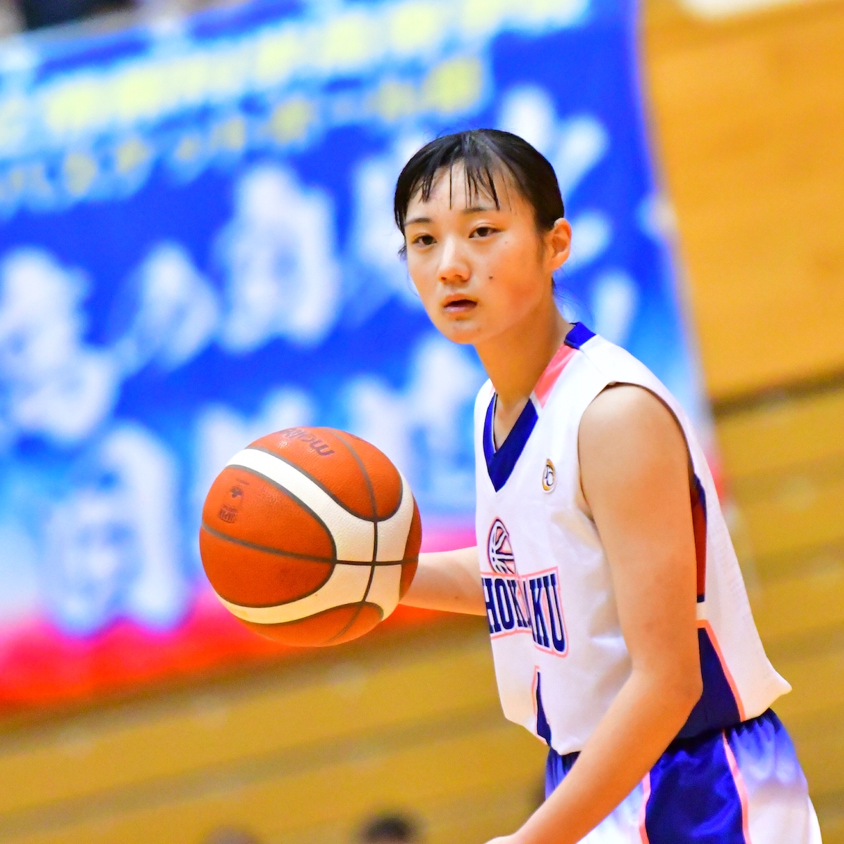 敗者の涙③ 　全国高校バスケットボール選手権（ウインターカップ）女子県予選　情報科学　後輩に思いを託しコートを去る３年生