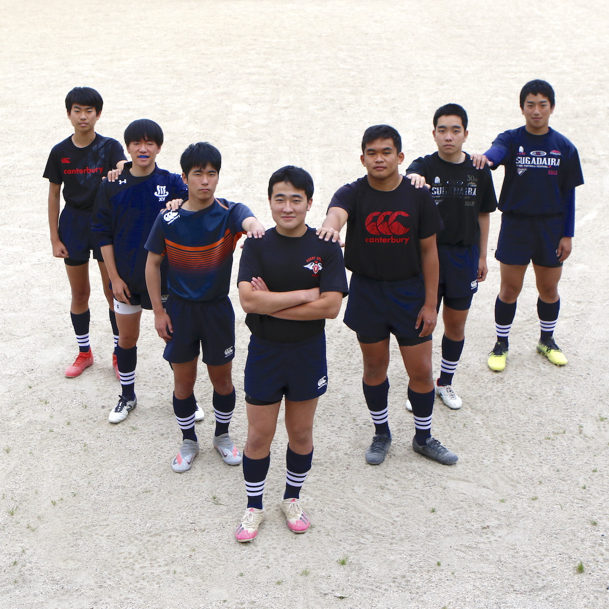 ラグビー　久しぶりの単独校参戦となる別府鶴見丘フィフティーン