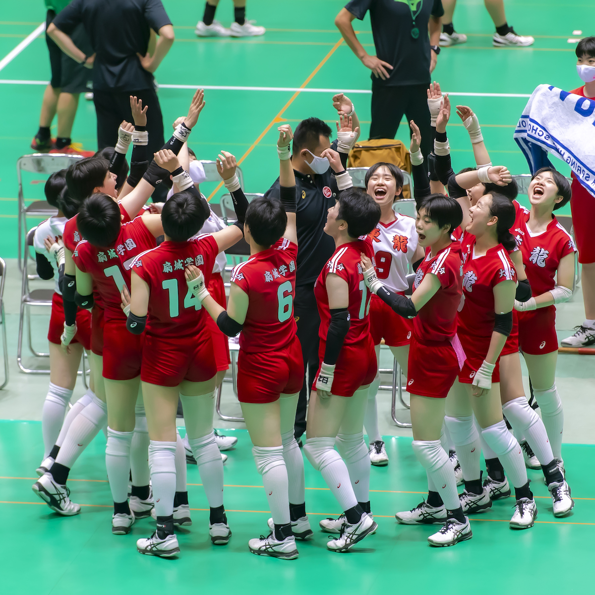県高校総体　バレーボール女子 盤石の東龍が21連覇