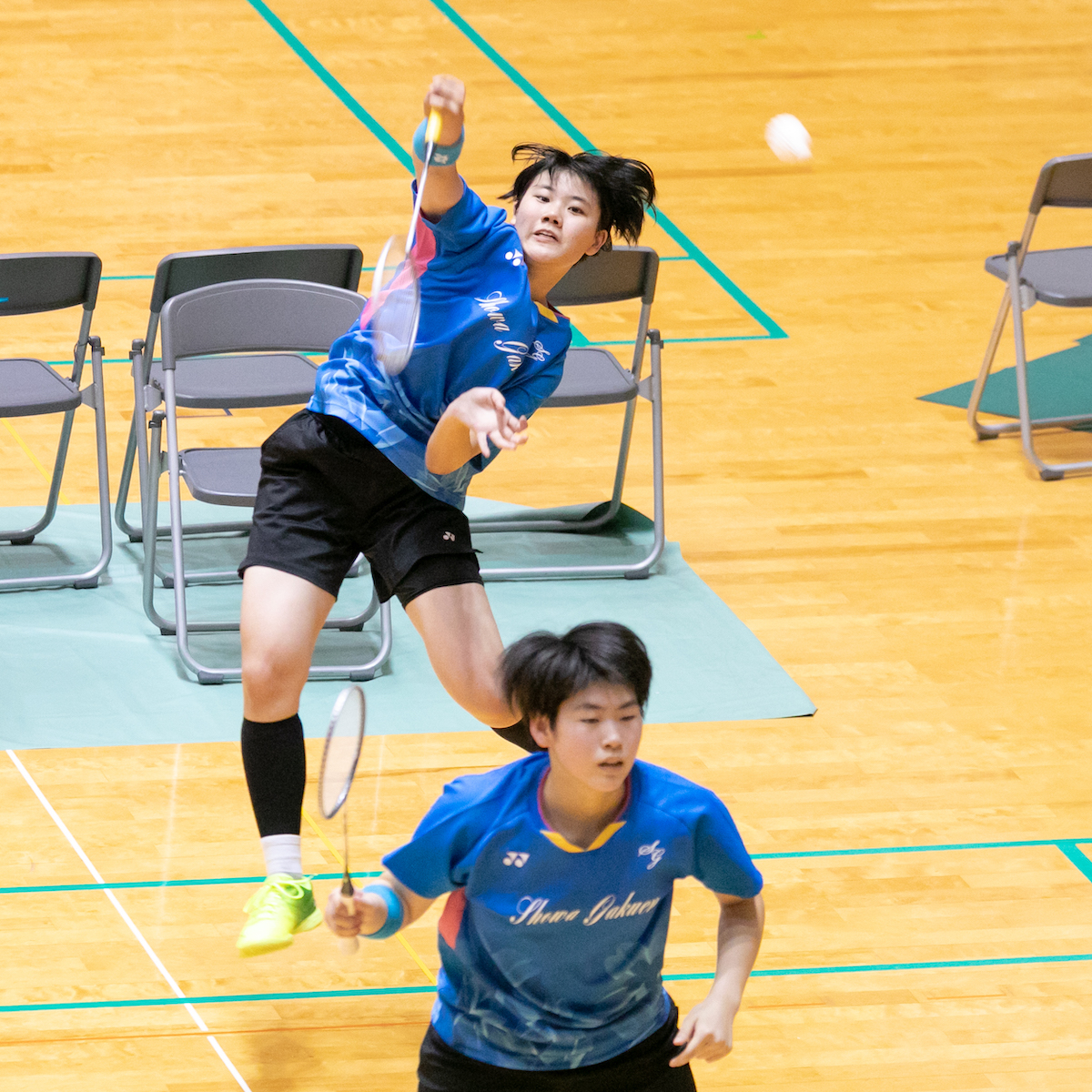 県高校総体　バドミントン女子団体　昭和学園、初戦から１試合も落とさず５年連続V