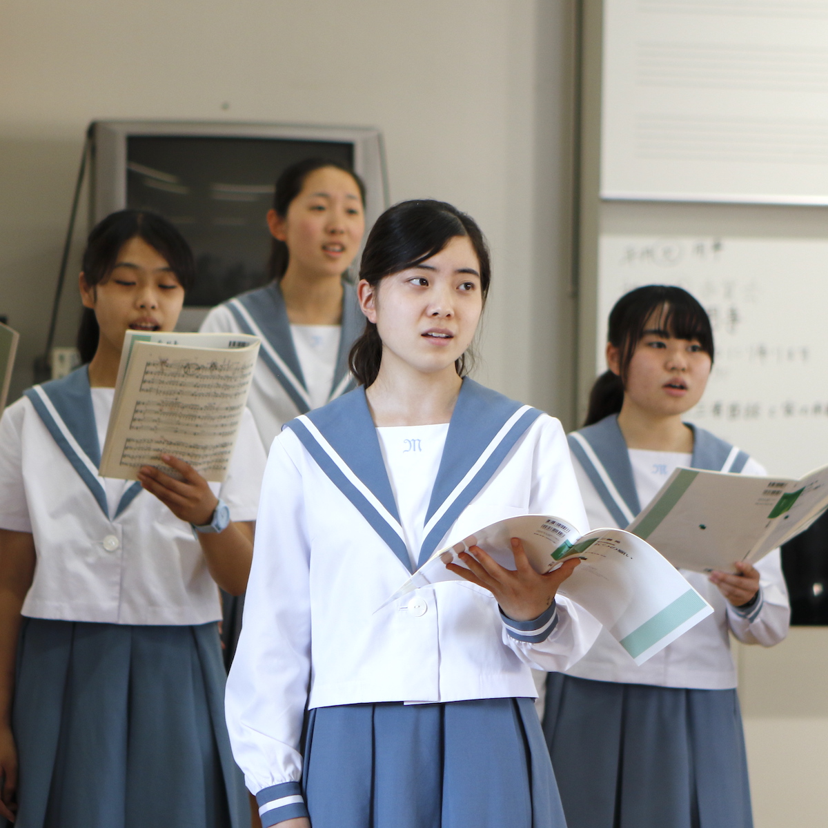 合唱　全総文に出場する大分舞鶴、一音一語に魂を込める
