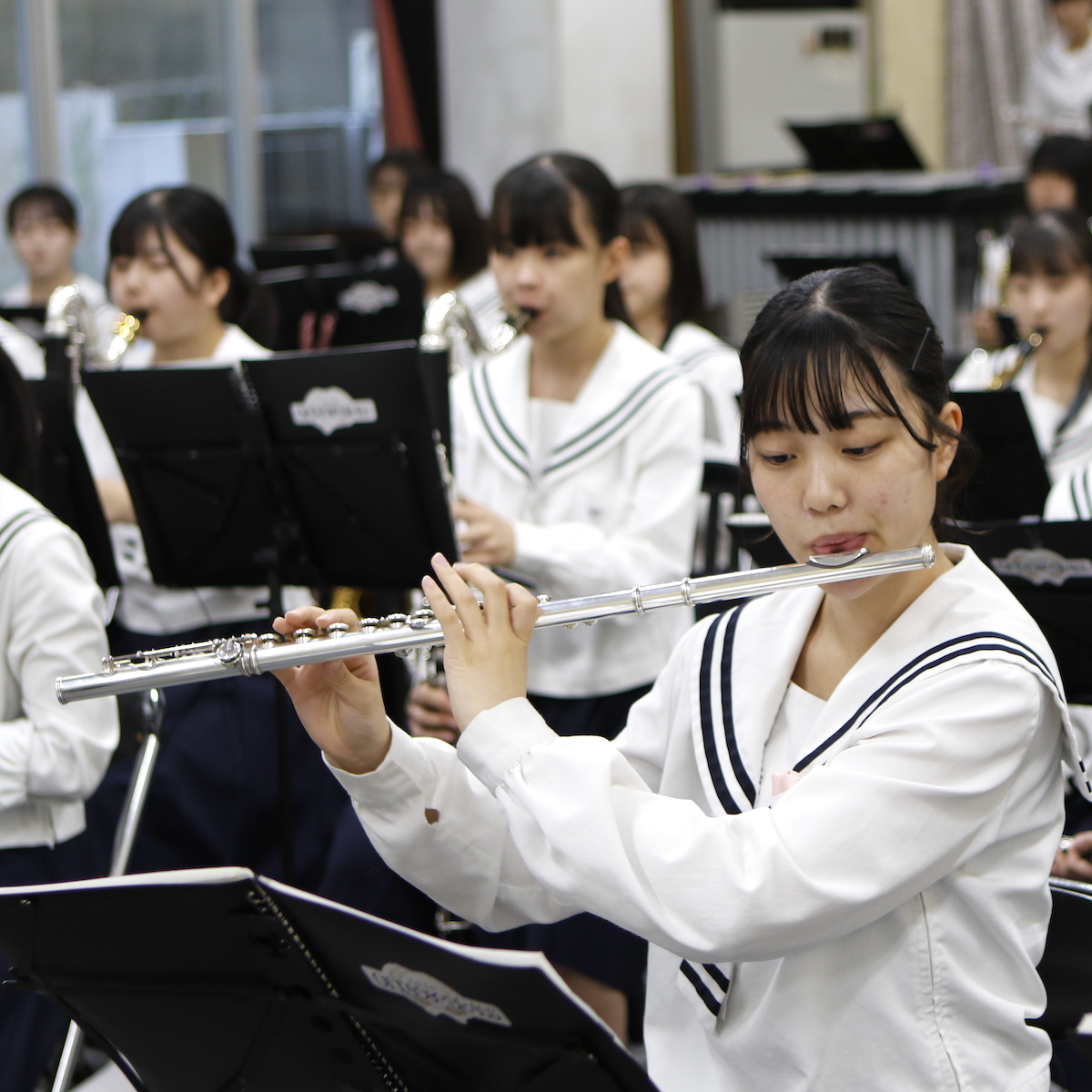 吹奏楽　難曲に取り組み、県代表となった大分高校