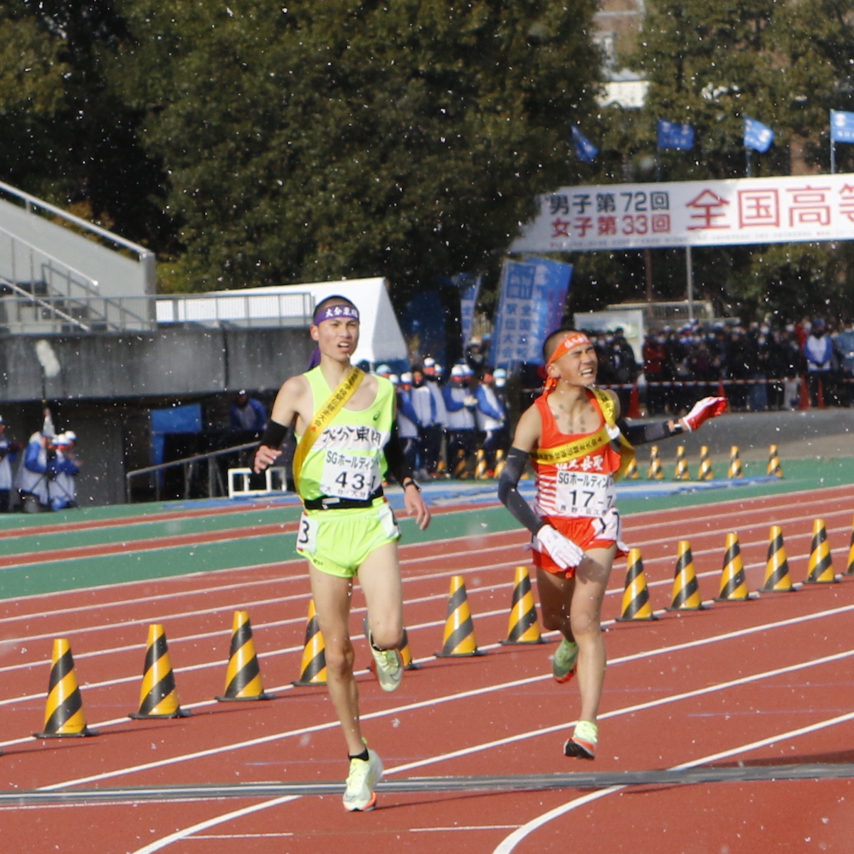 全国高校駅伝　大分東明の男子が過去最高タイの４位、女子は１7位でフィニッシュ