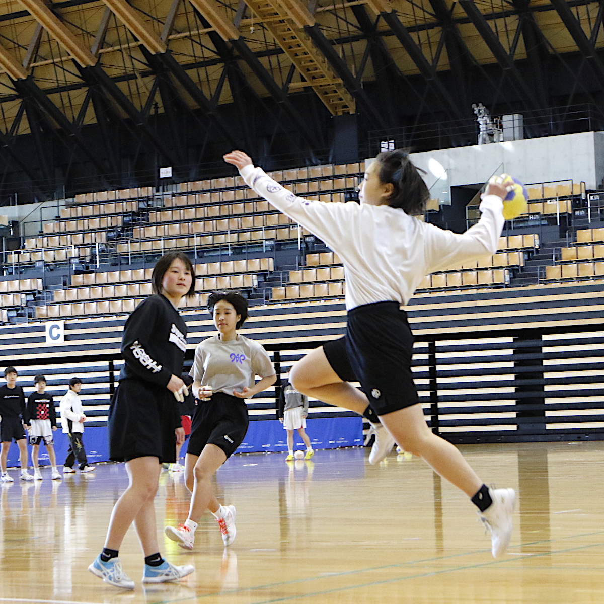 ハンドボール女子　守備力を向上させ、全国上位を狙う大分