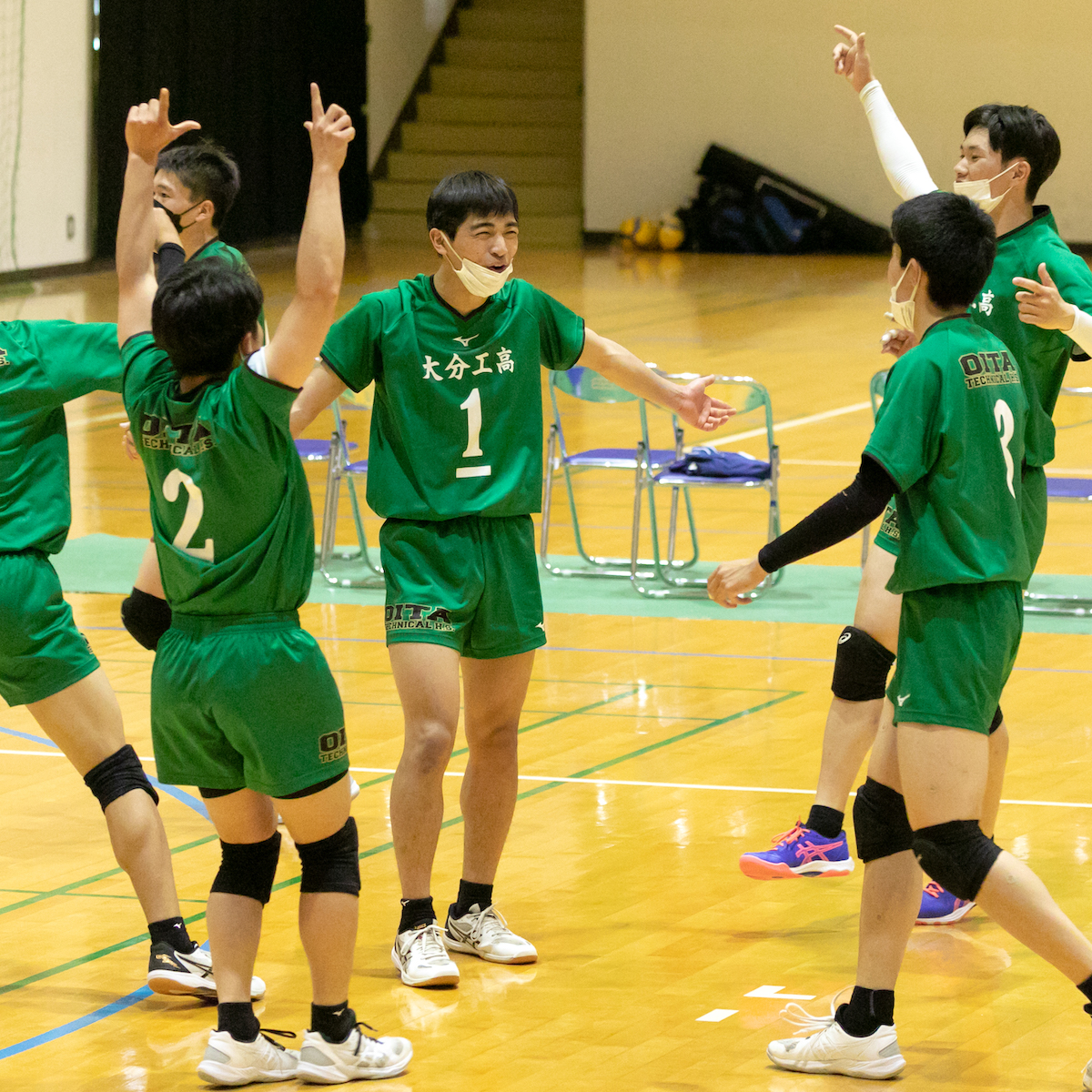 バレーボール男子　大分工業と大分南が全九州総合選手権に出場