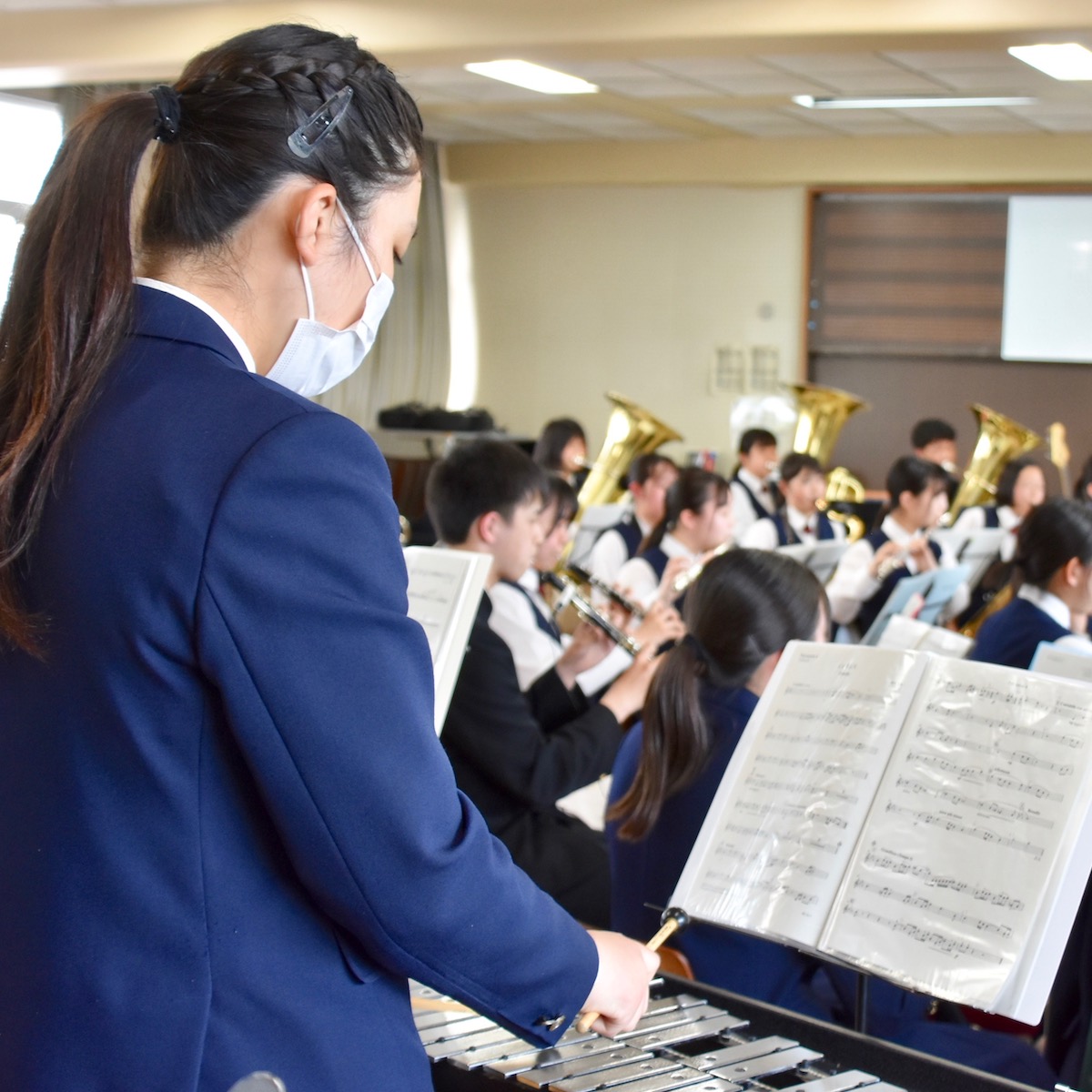 聞いてくれる人の心に寄り添う演奏を　大分豊府高校吹奏楽部