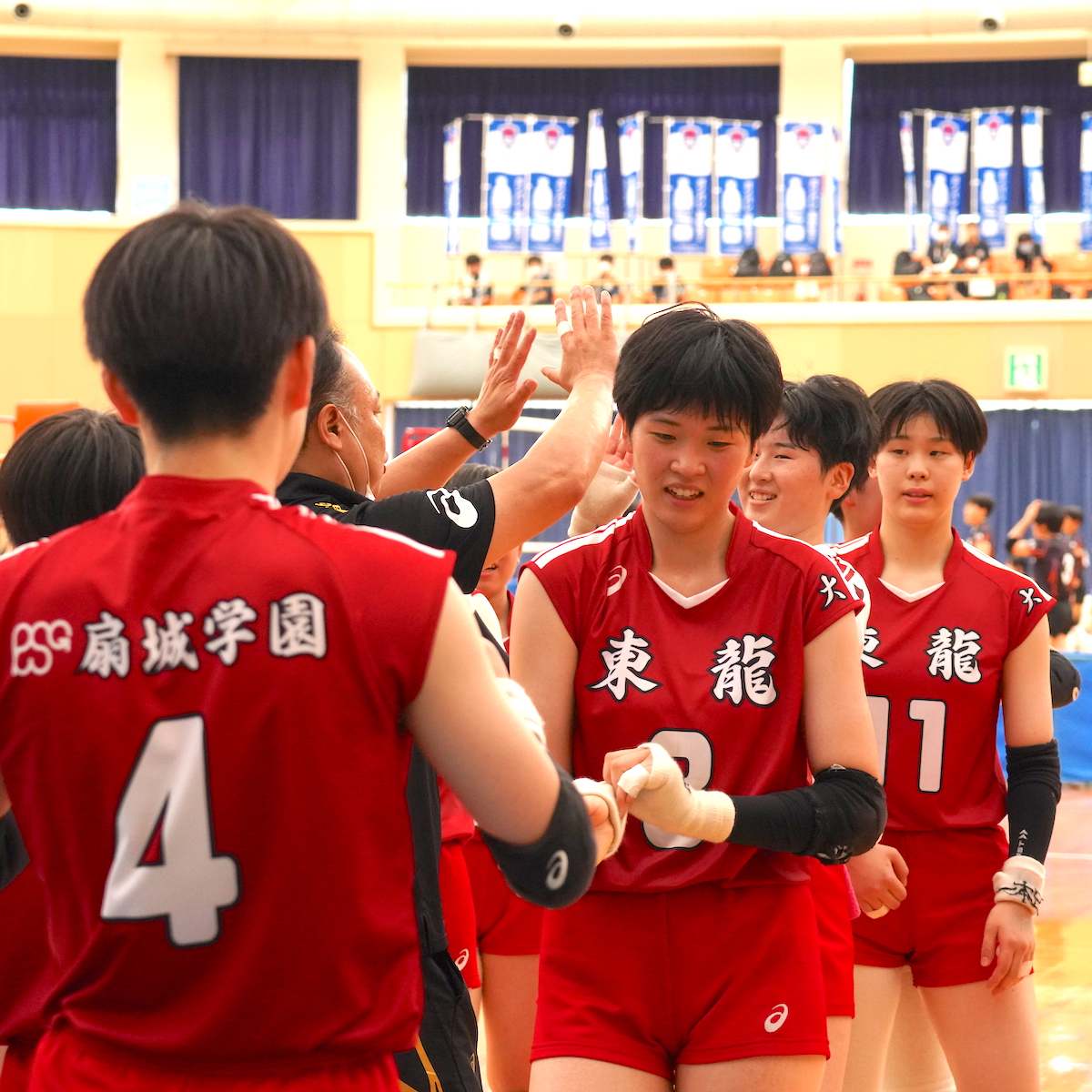 インターハイ　バレーボール女子　東龍が日本一に向けて最高のスタート