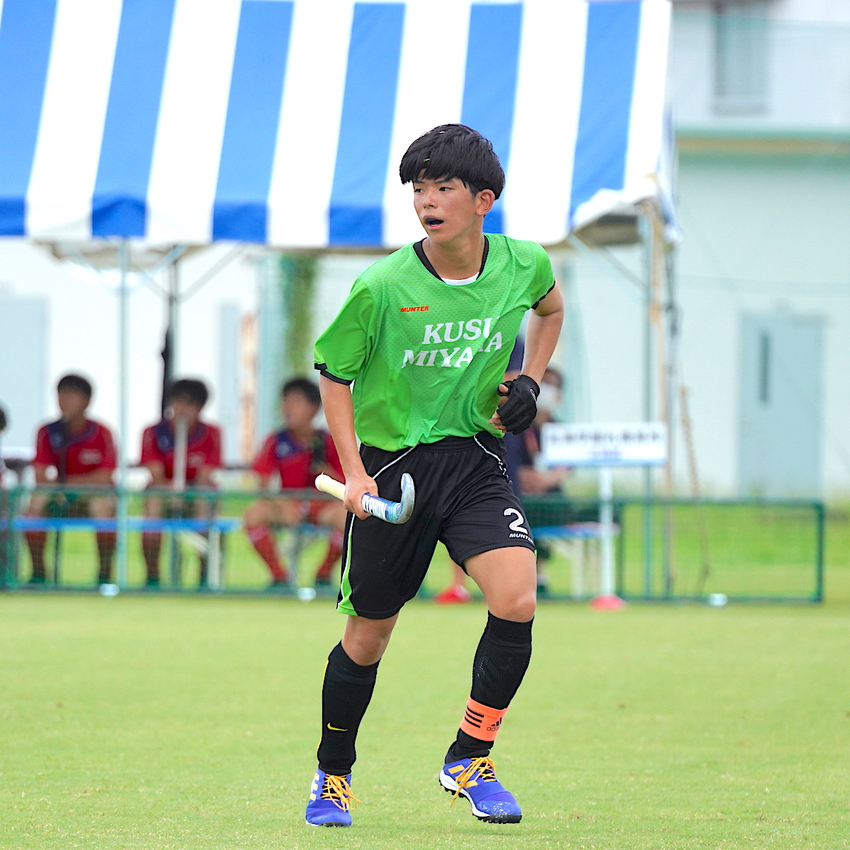 主将奮闘記　玖珠美山高校ホッケー部　林丈太郎（３年）　「目標のベスト８は国体、全国選抜で達成する」