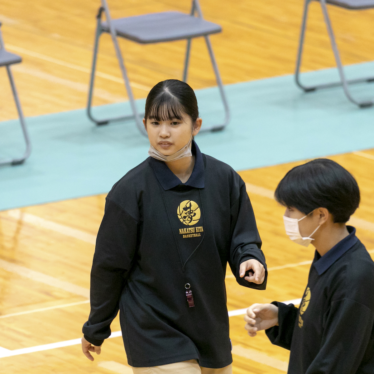 グッドルーザー　バスケットボール女子　アシスタントコーチとしてチームを支えた徳田椿咲（中津北３年）　【大分県】