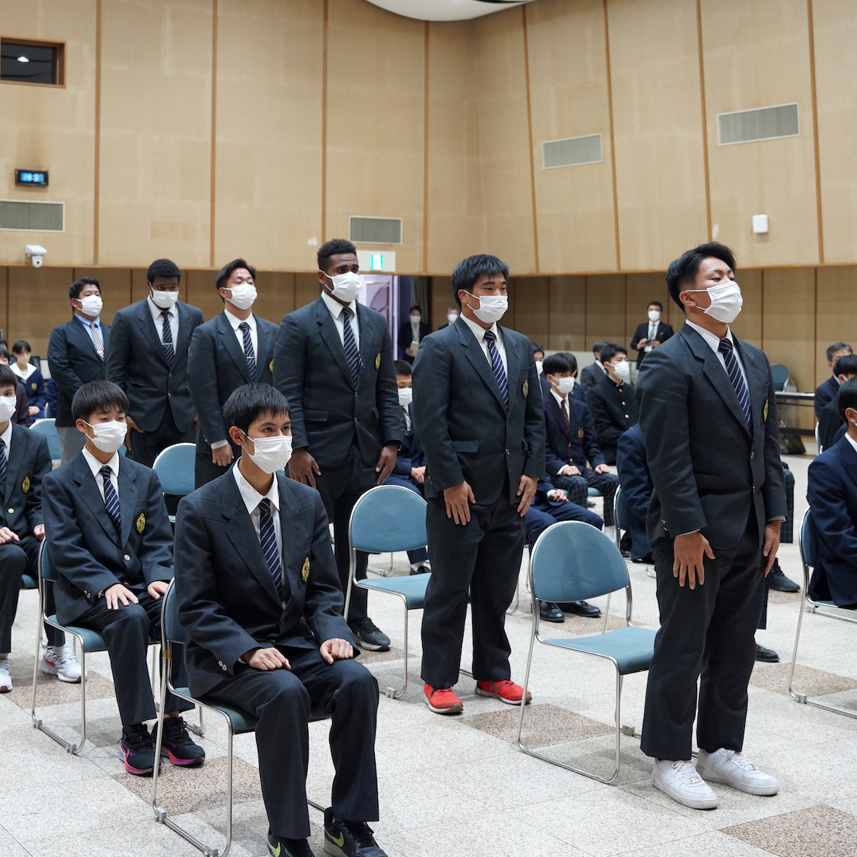 高校スポーツ　冬の全国大会激励壮行会　チーム大分一丸となって力を出し切る　【大分県】