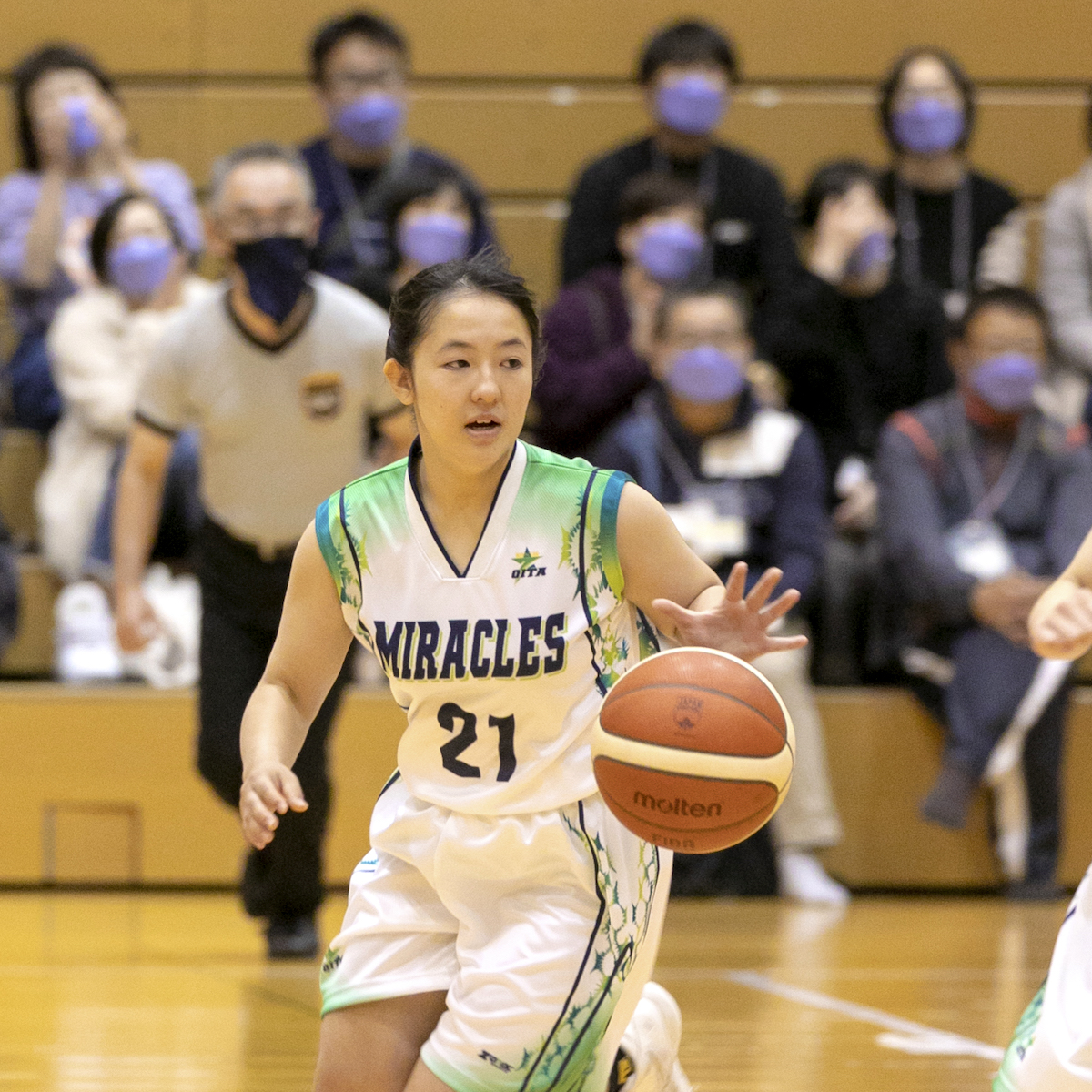 冬の主役たち（３）　バスケットボール女子　自分の選んだ３年間に悔いはないと語る藤田鈴（大分３年）　【大分県】