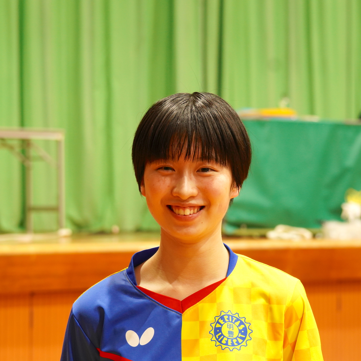 明豊高校卓球部　安本智南（２年）　file.608