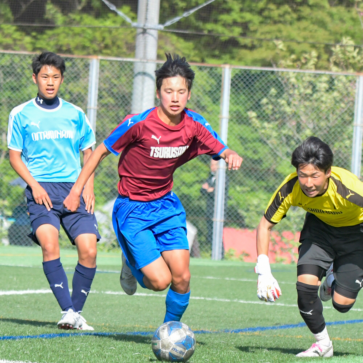 県高校総体前特集　サッカー男子（３）　センターラインが安定感をもたらす大分鶴崎　【大分県】