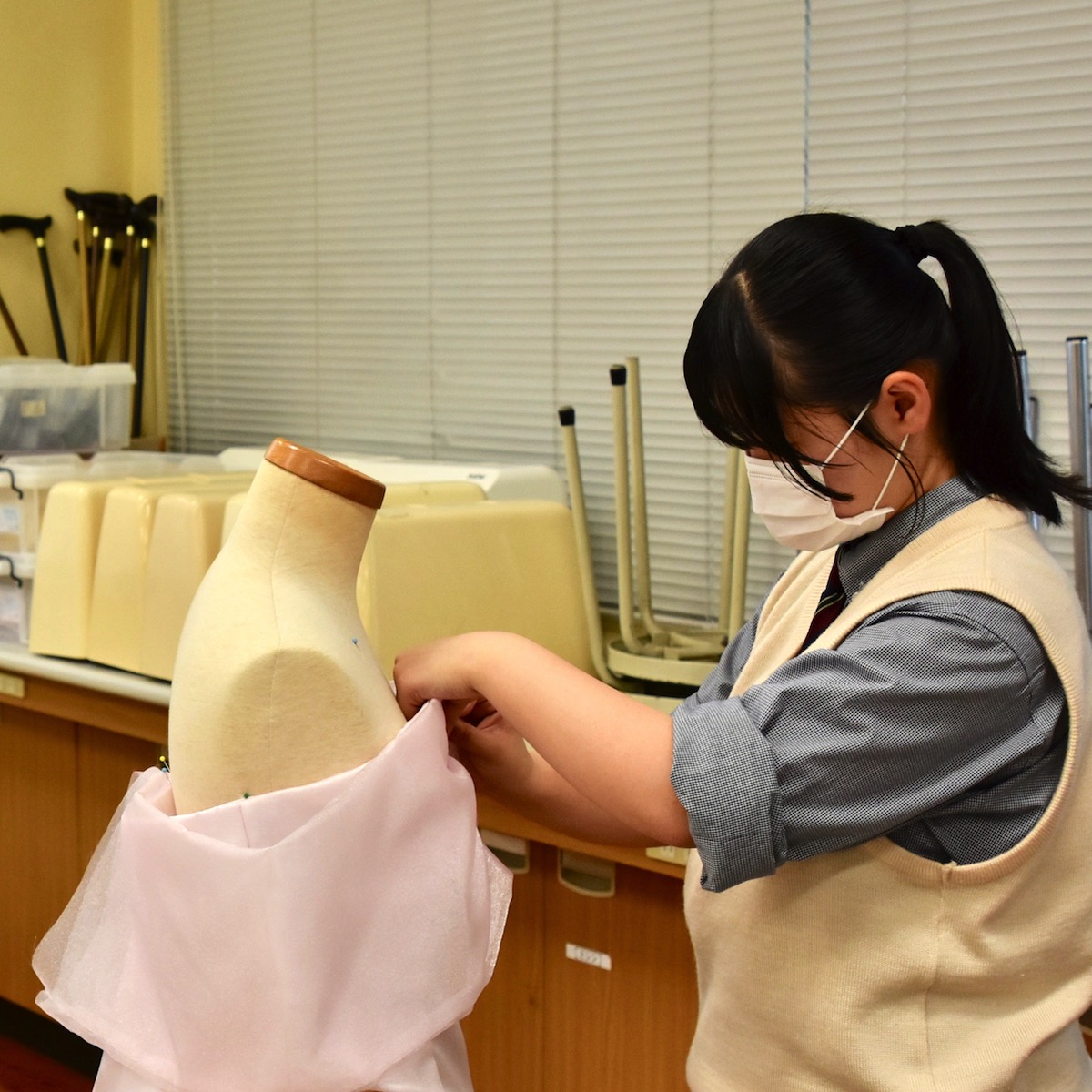ものづくりの喜びを形に　大分西高校家庭部・被服部　【大分県】