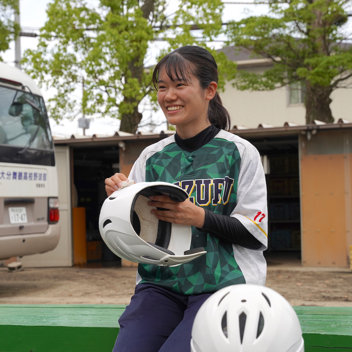 マネージャー戦記　みんなと一緒に戦いたい　小坂寧々（大分舞鶴野球部３年）　【大分県】