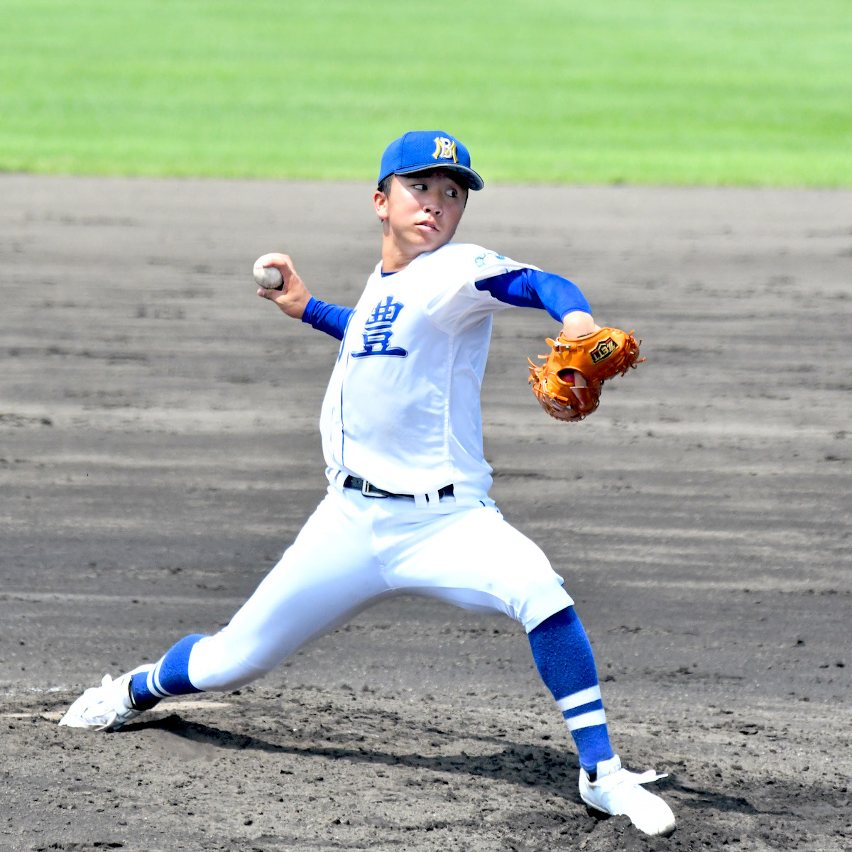 高校野球　圧倒的な投球で、チームを勝利に導いた中山敬斗（明豊３年）　【大分県】