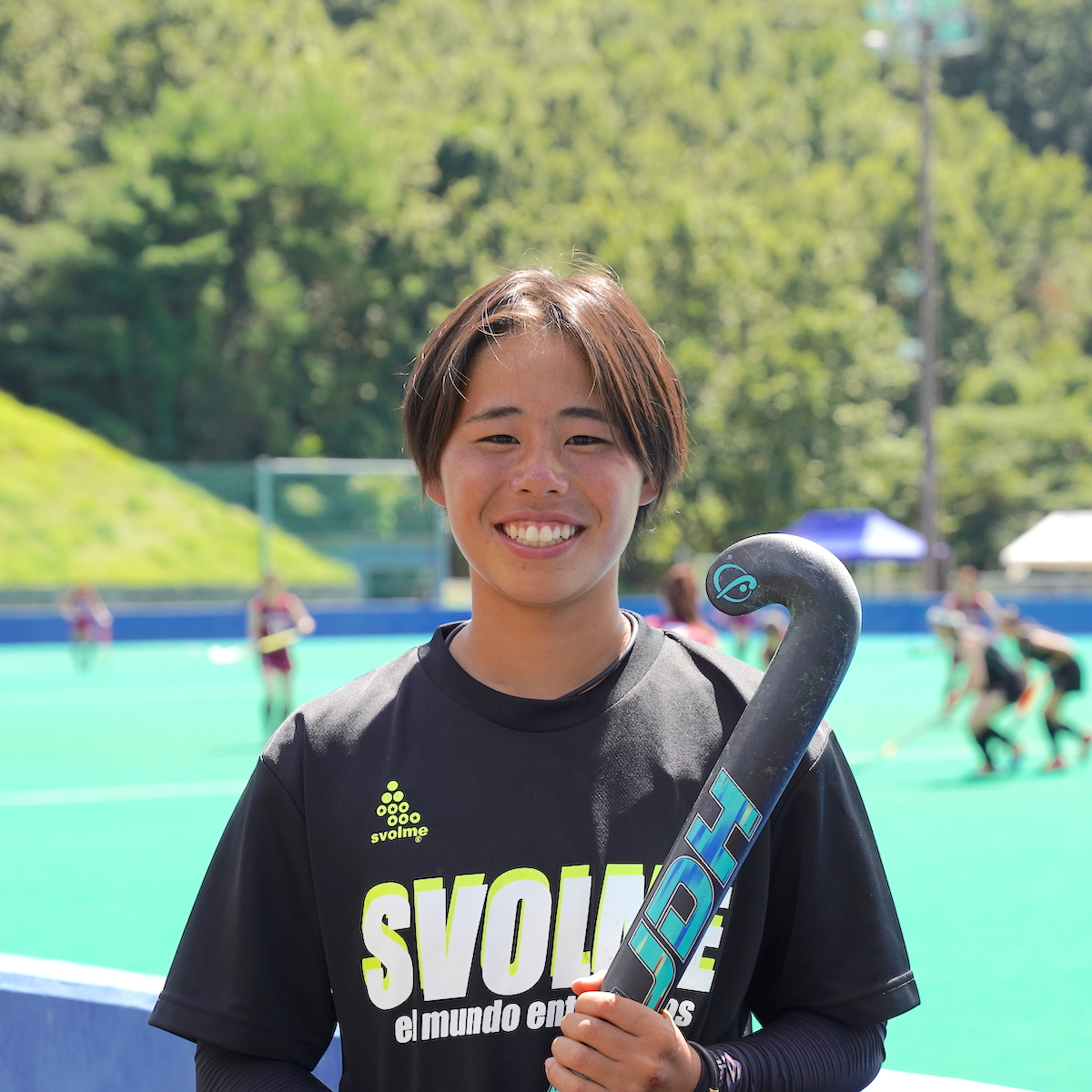 ３年生、夏物語2023　ホッケー女子　日の丸を背負い、全試合で得点を狙う松村瑞羽（玖珠美山３年）　【大分県】