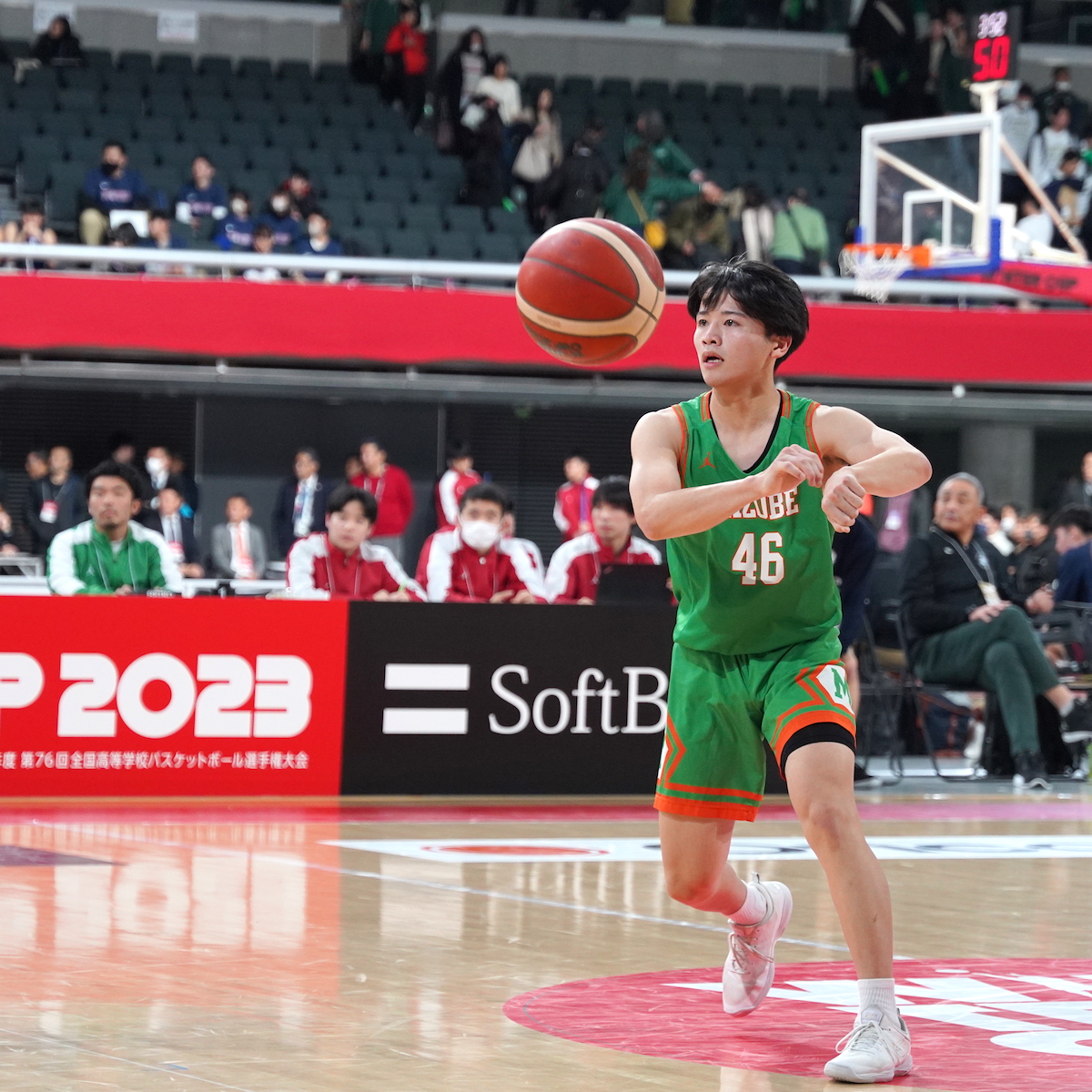 全国高校バスケットボール選手権大会　男子　リズムに乗れずに不完全燃焼で敗退した別府溝部学園　【大分県】